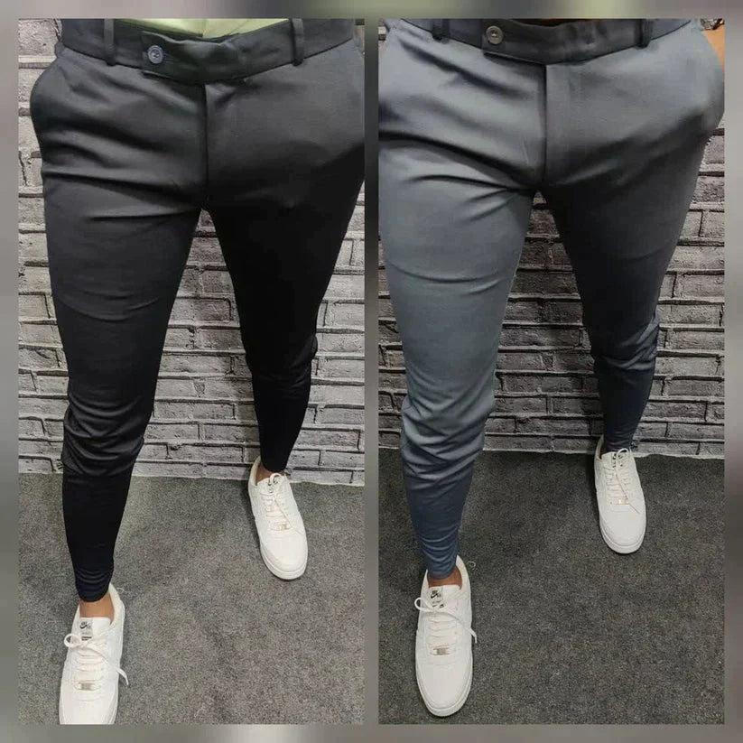 Black grey fashion pants